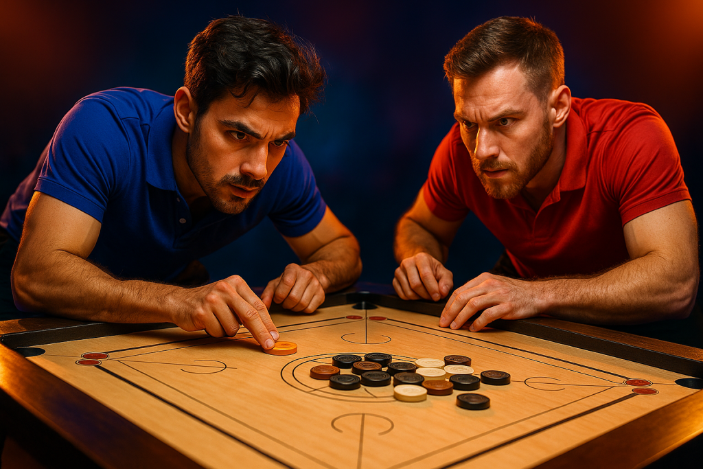 Carrom Pool Cash gameplay in a competitive match