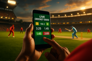 Live cricket odds app 2026 on smartphone